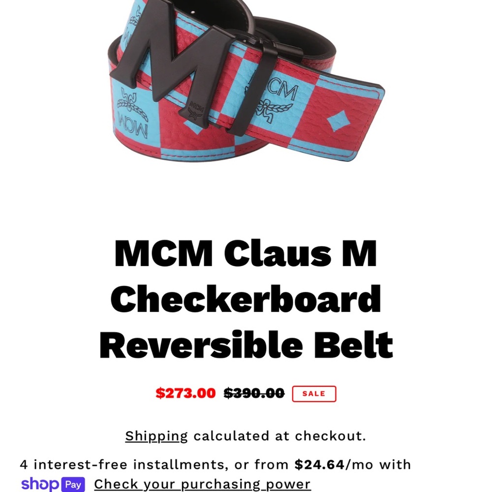 MCM Red and Blue Belt - Picture 5 of 6
